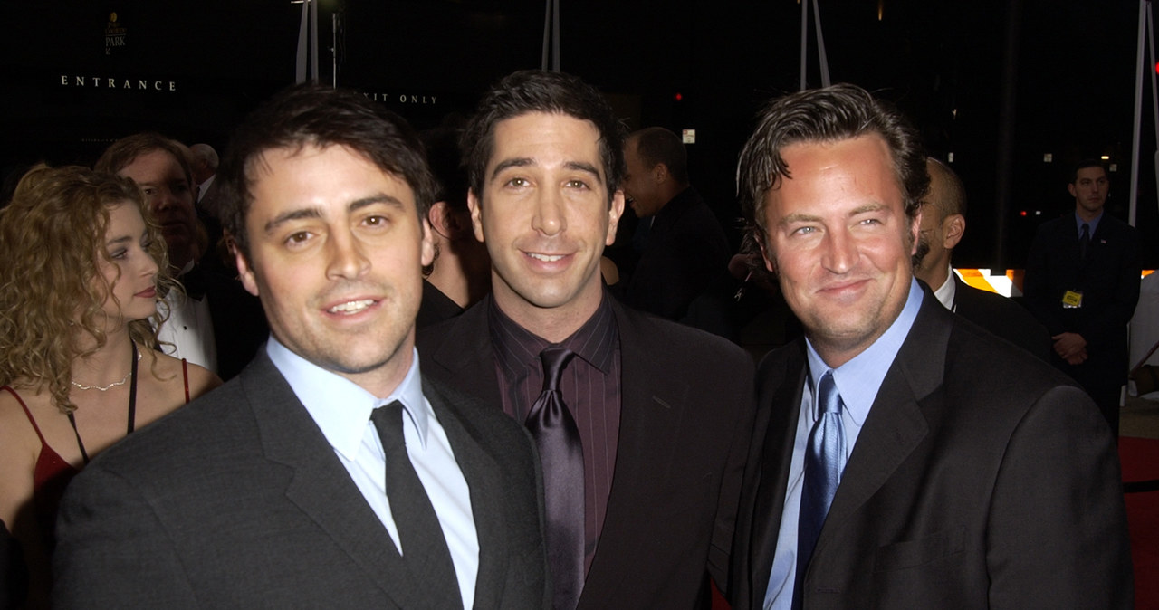 Matt LeBlanc, David Schwimmer i Matthew Perry, 2002 rok /SGranitz /Getty Images