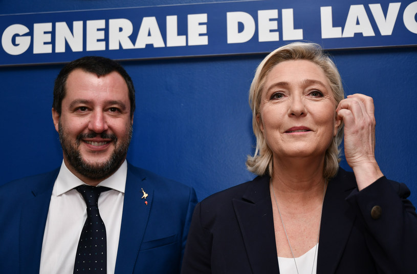 Matteo Salvini i Marine Le Pen /AFP