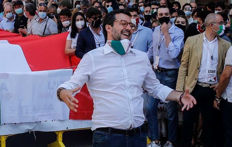 Matteo Salvini /Fabio Frustaci /PAP/EPA