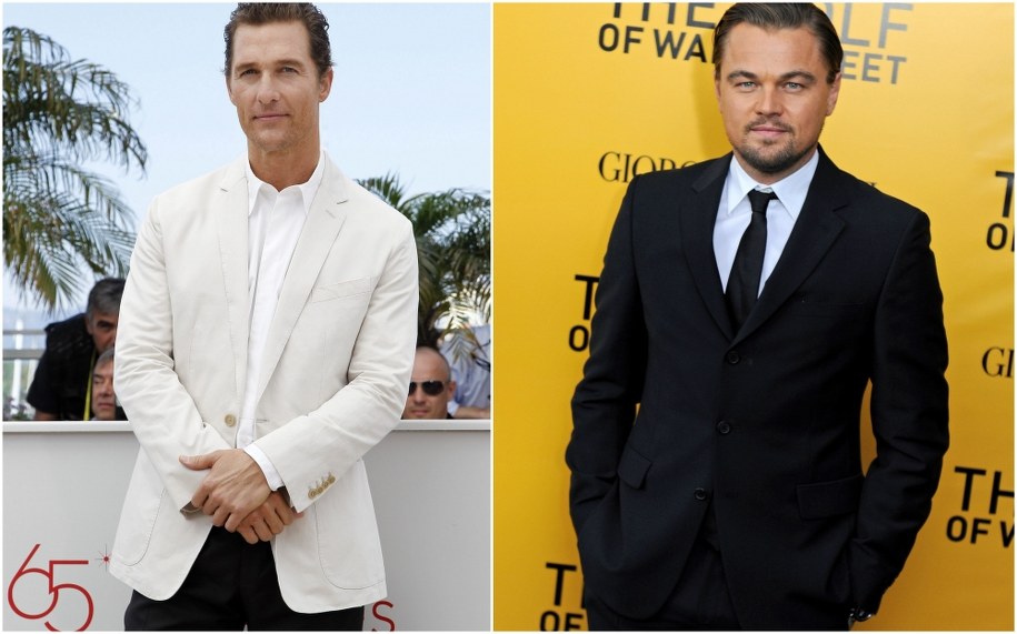 Matthew McConaughey i Leonardo DiCaprio /SEBASTIEN NOGIER (zdjęcie z lewej)/PETER FOLEY (zdjęcie z prawej) /PAP/EPA