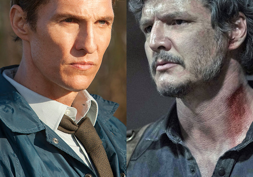 Matthew McConaughey (L) odrzucił propozycję występu w "The Last of Us", dzięki czemu w serialu zobaczyliśmy Pedra Pascala (P) /HBO
