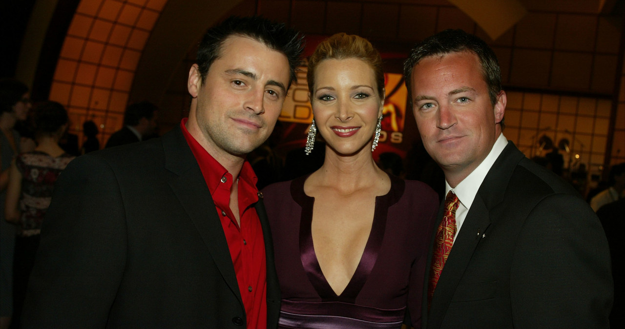 Matthew Perry, na zdj. z Mattem LeBlanc i Lisą Kudrow /Kevin Winter /Getty Images