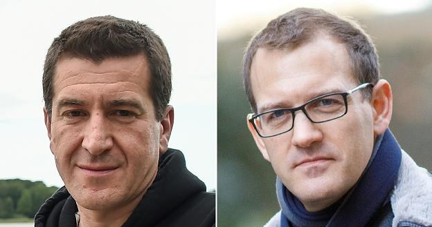 Matthieu Pigasse (L) i Daniel Krzetinsky (P) /AFP