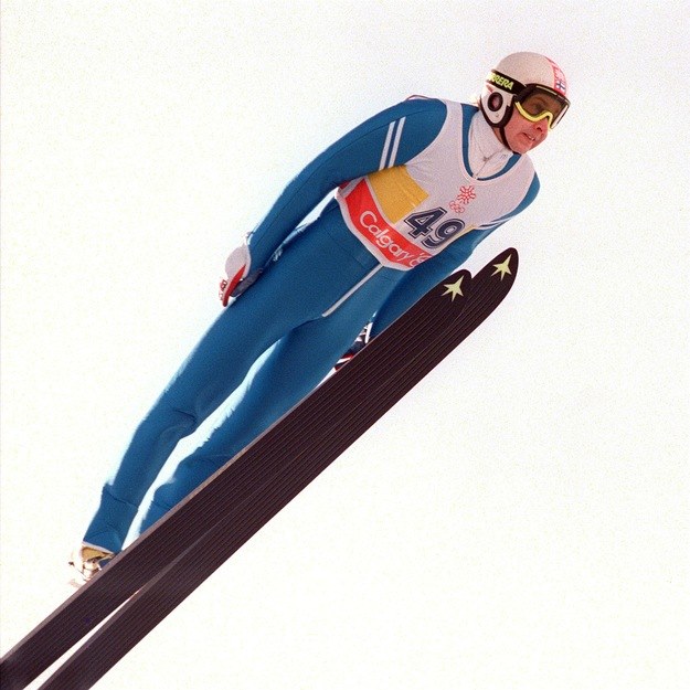 Matti Nykaenen zdobył w Calgary trzy złote medale w skokach. /AFP