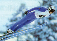 Matti Nykänen podczas zawodów w Malo Polje, 1984 /Encyklopedia Internautica