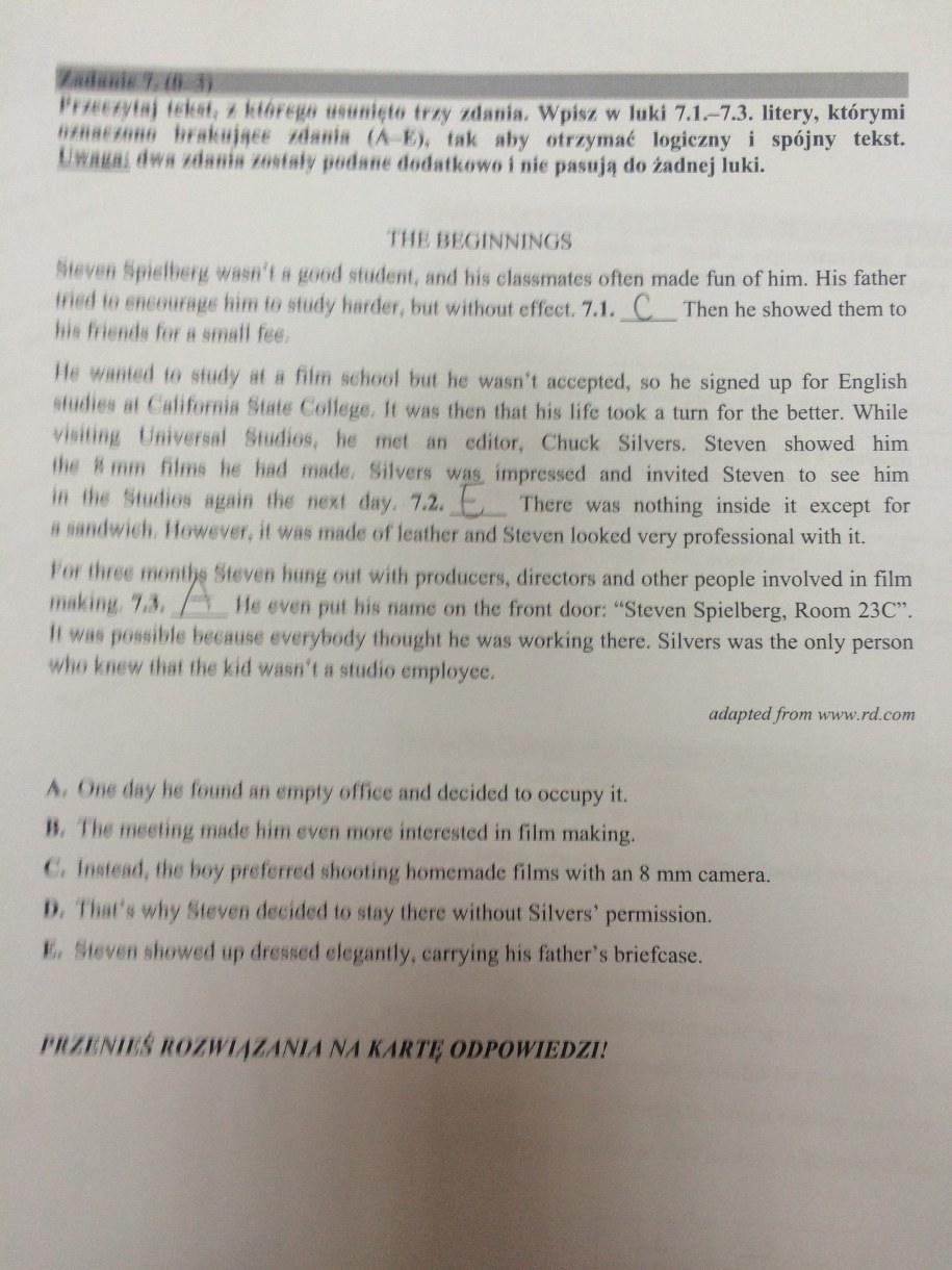 Matura 2016 - jezyk angielski, poziom podstawowy /RMF FM