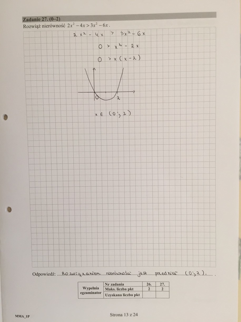 Matura 2016 - propozycja odpowiedzi z matematyki /RMF FM