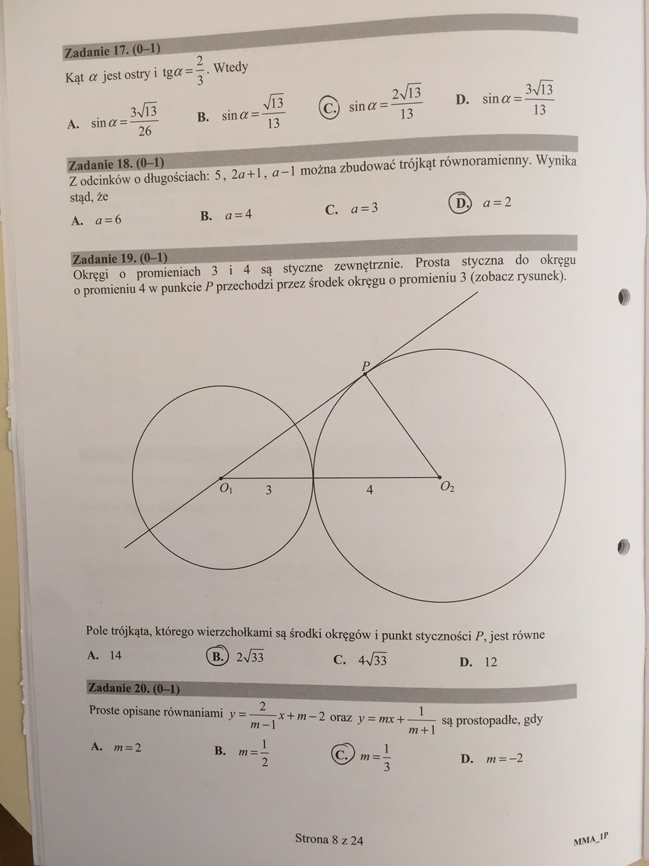 Matura 2016 - propozycje rozwiązań z matematyki, poziom podstawowy /RMF FM