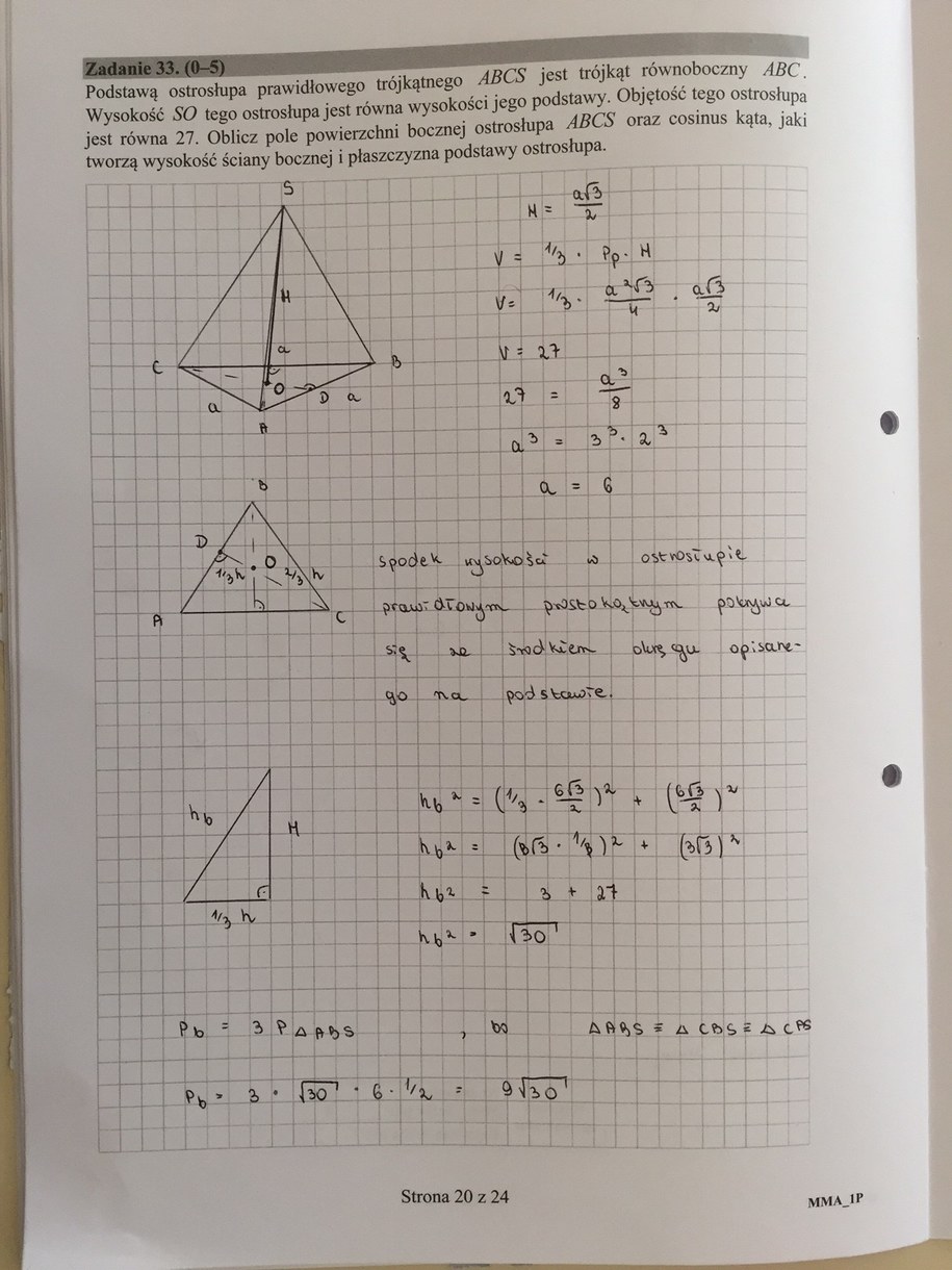 Matura 2016 - propozycje rozwiązań z matematyki, poziom podstawowy /RMF FM