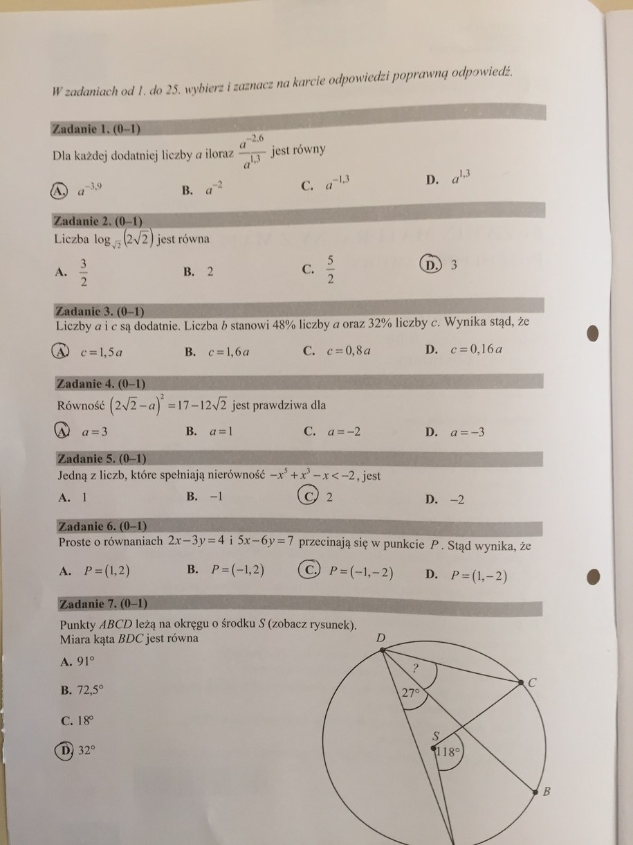 Matura 2016 - propozycje rozwiązań zadań z matematyki, poziom podstawowy /RMF FM