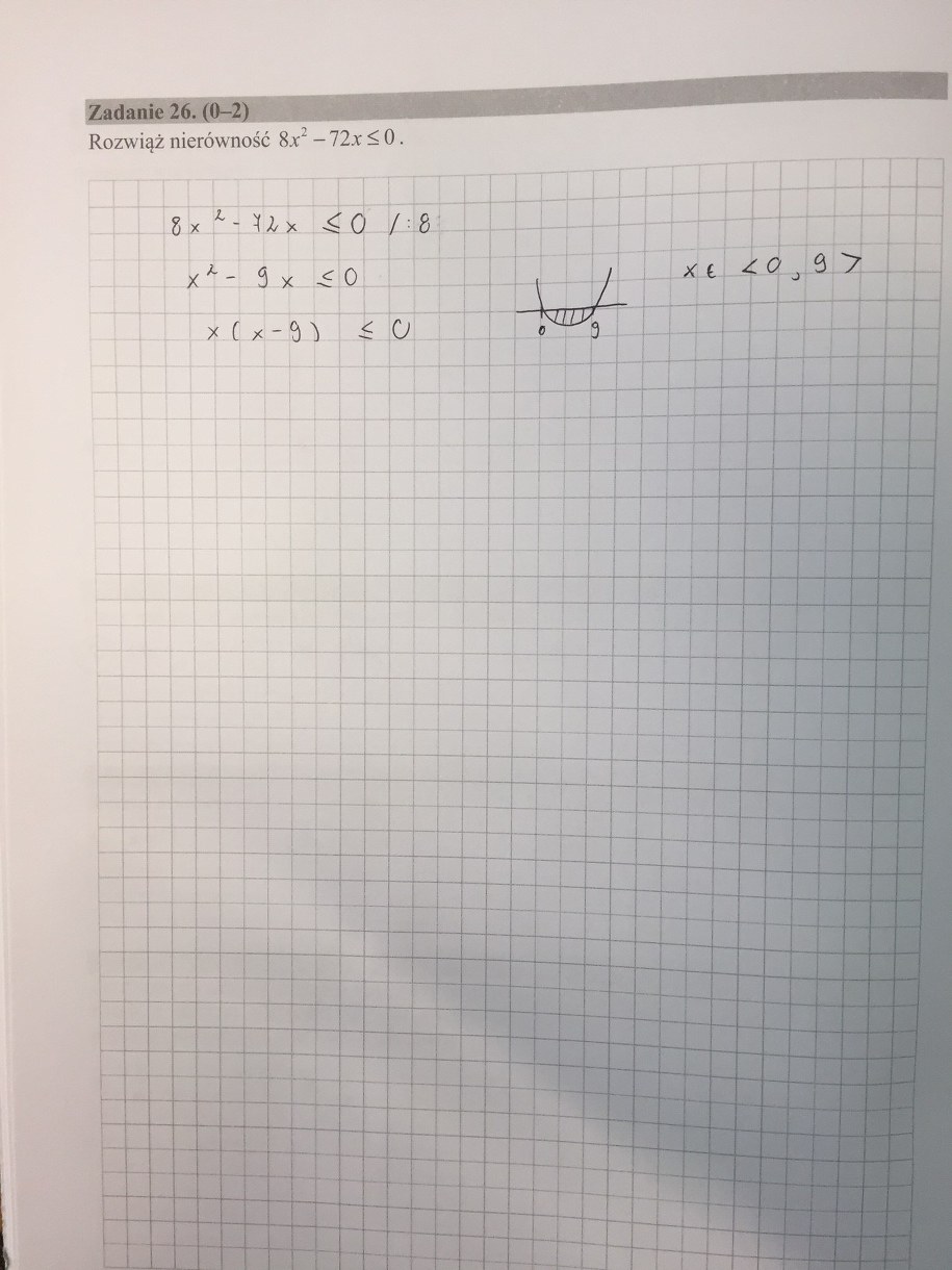 Matura 2017. Matematyka, poziom podstawowy /RMF FM /Zrzut ekranu