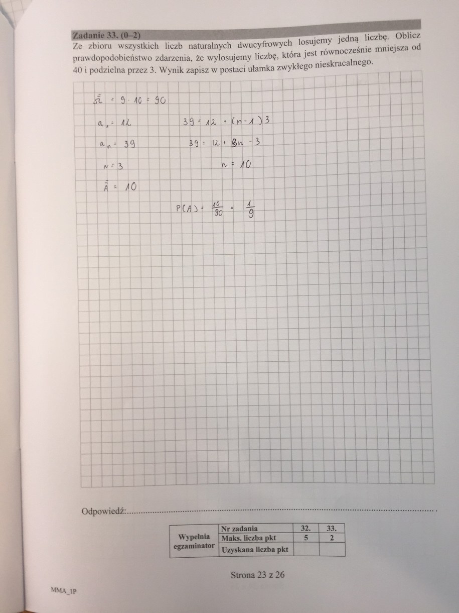 Matura 2017. Matematyka, poziom podstawowy /RMF FM /Zrzut ekranu