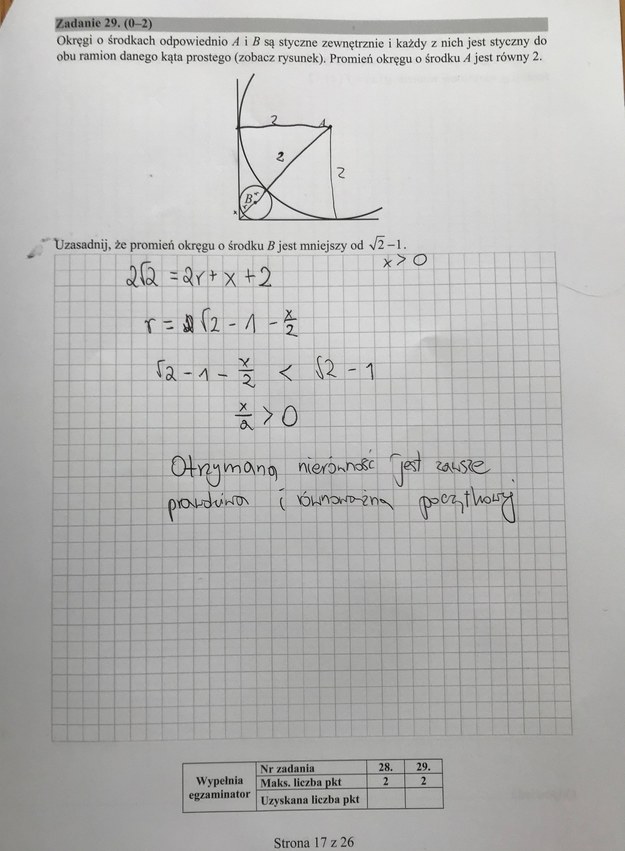 Matura 2018, matematyka, poziom podstawowy /RMF FM