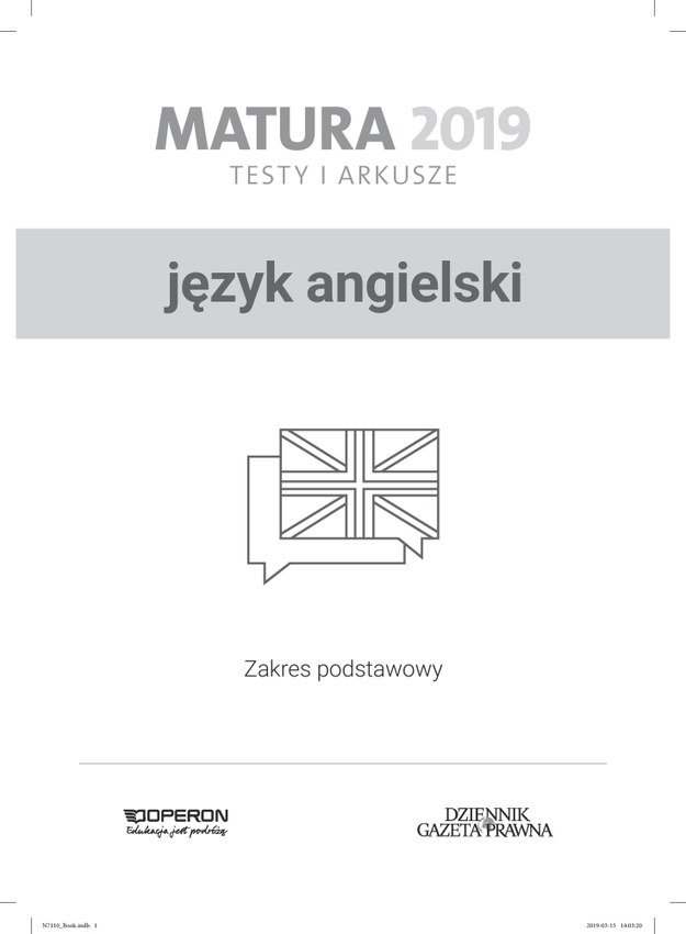 Matura 2019: Język angielski - przykładowe zadania /