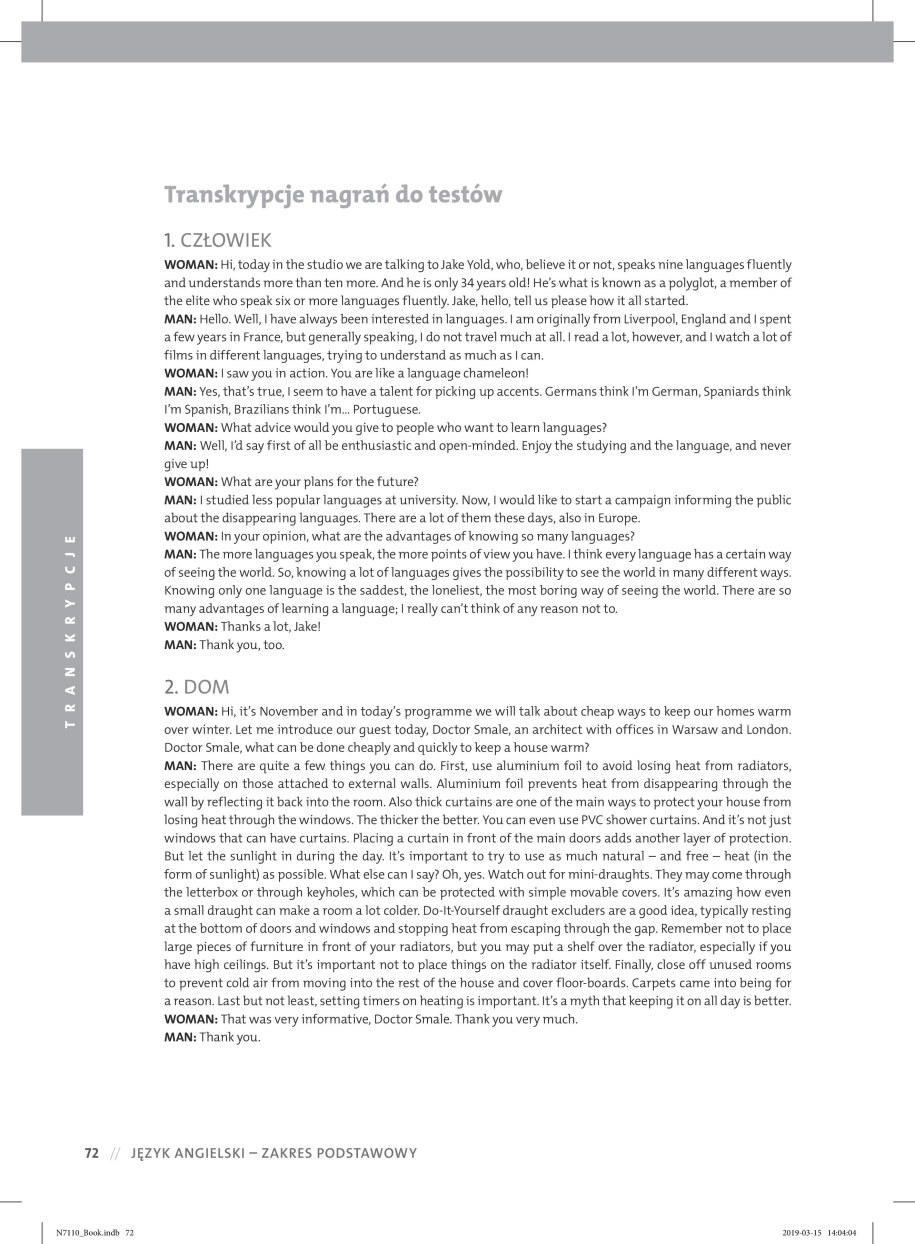 Matura 2019: Język angielski - przykładowe zadania /