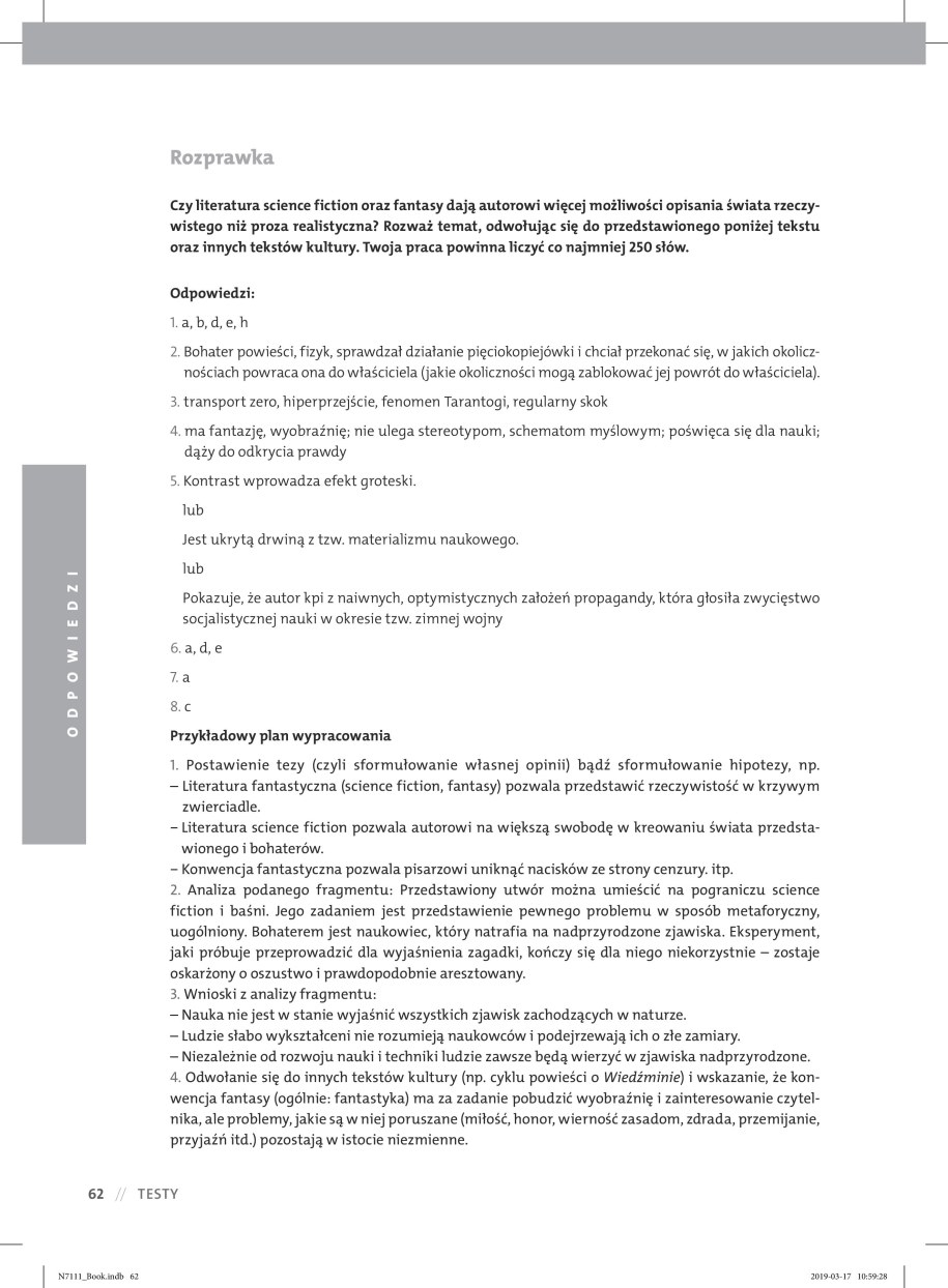 Matura 2019: Język polski - przykładowe zadania /