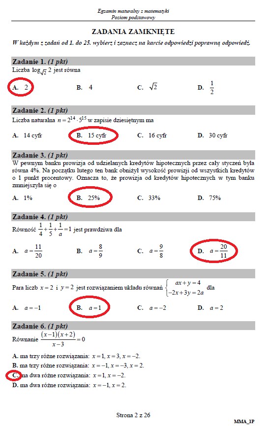 Uchodzcy Wezuwiusz Paszport Matura 2019 Matematyka Rozwiazania Maurapaparo Asd It