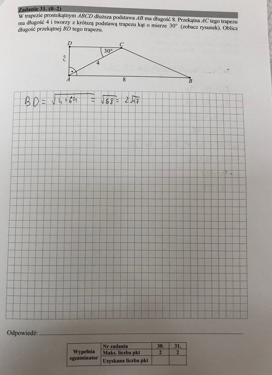 Matura 2019,  matematyka - poziom podstawowy /RMF24