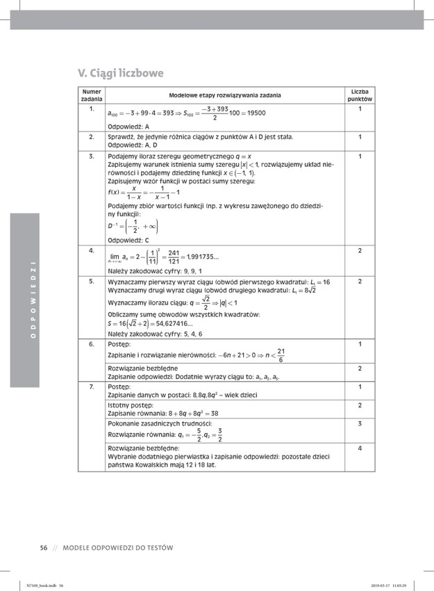 Matura 2019: Matematyka - przykładowe zadania /