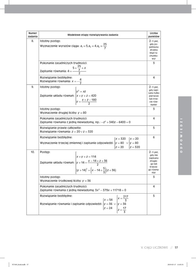 Matura 2019: Matematyka - przykładowe zadania /