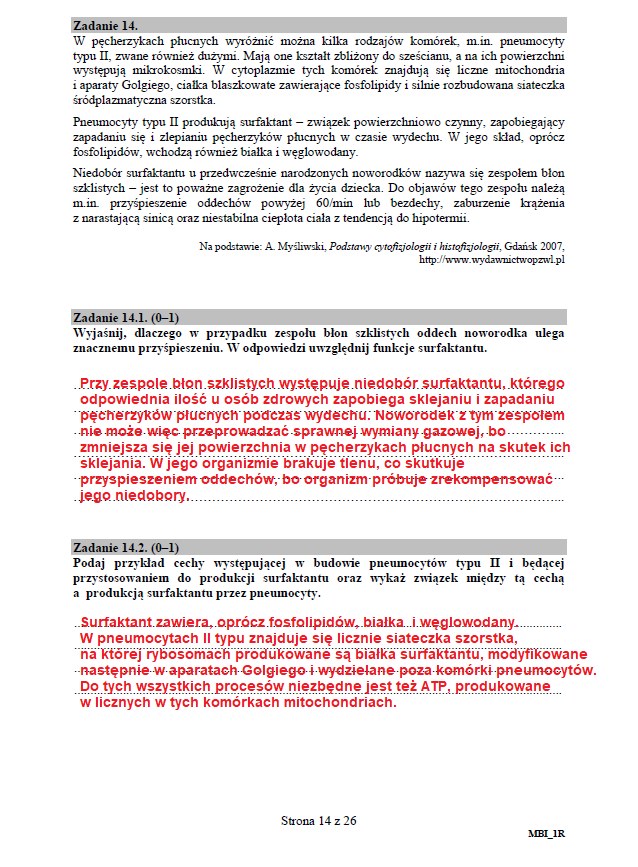 Matura 2020: Biologia - arkusz CKE i odpowiedzi, strona 14 /INTERIA.PL