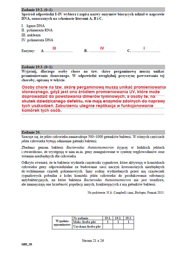 Matura 2020: Biologia - arkusz CKE i odpowiedzi, strona 21 /INTERIA.PL