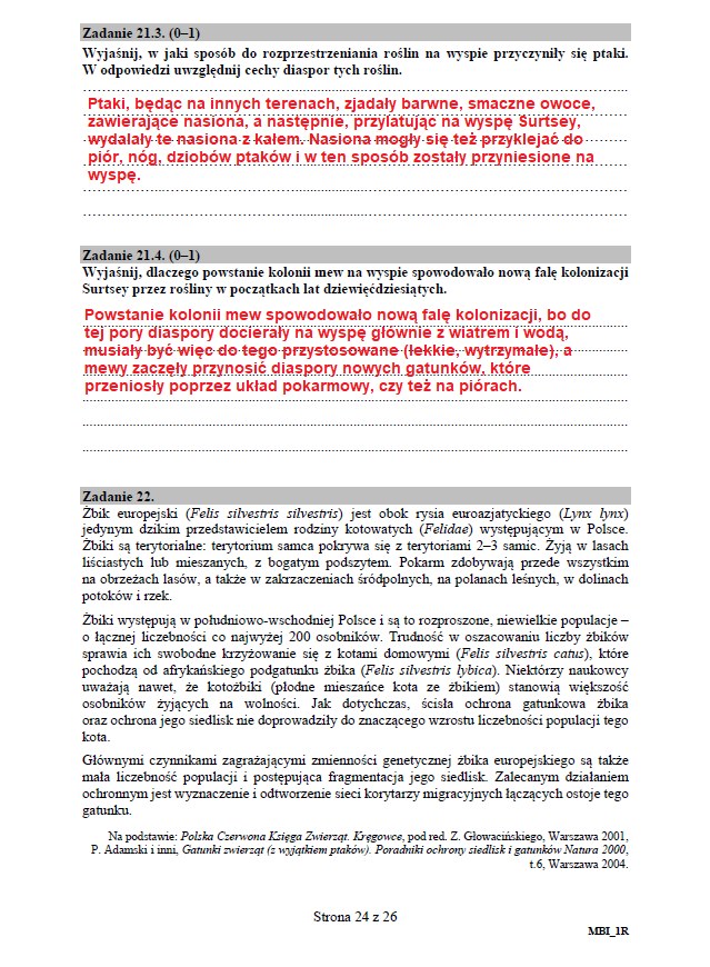 Matura 2020: Biologia - arkusz CKE i odpowiedzi, strona 24 /INTERIA.PL