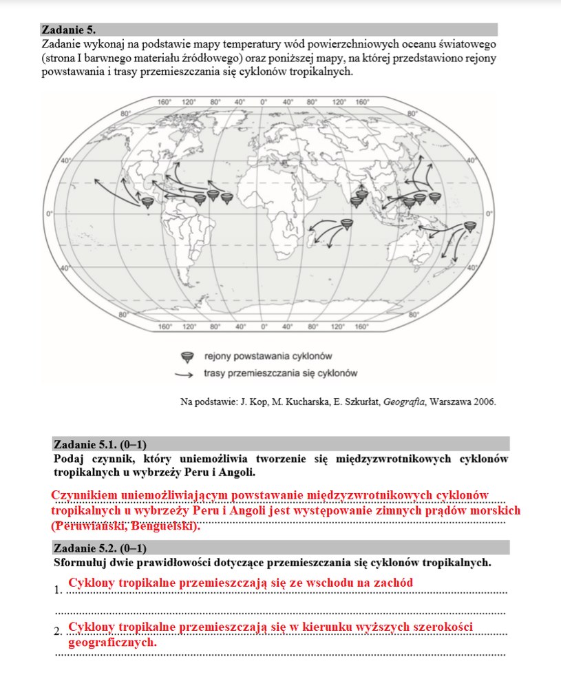 MATURA 2020: Geografia rozszerzona. Arkusz CKE i odpowiedzi /INTERIA.PL