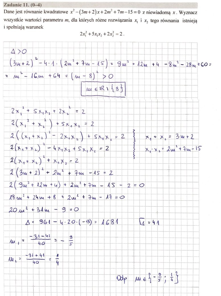 MATURA 2020. Matematyka poziom rozszerzony. Arkusz CKE i odpowiedzi. Strona 9 /INTERIA.PL