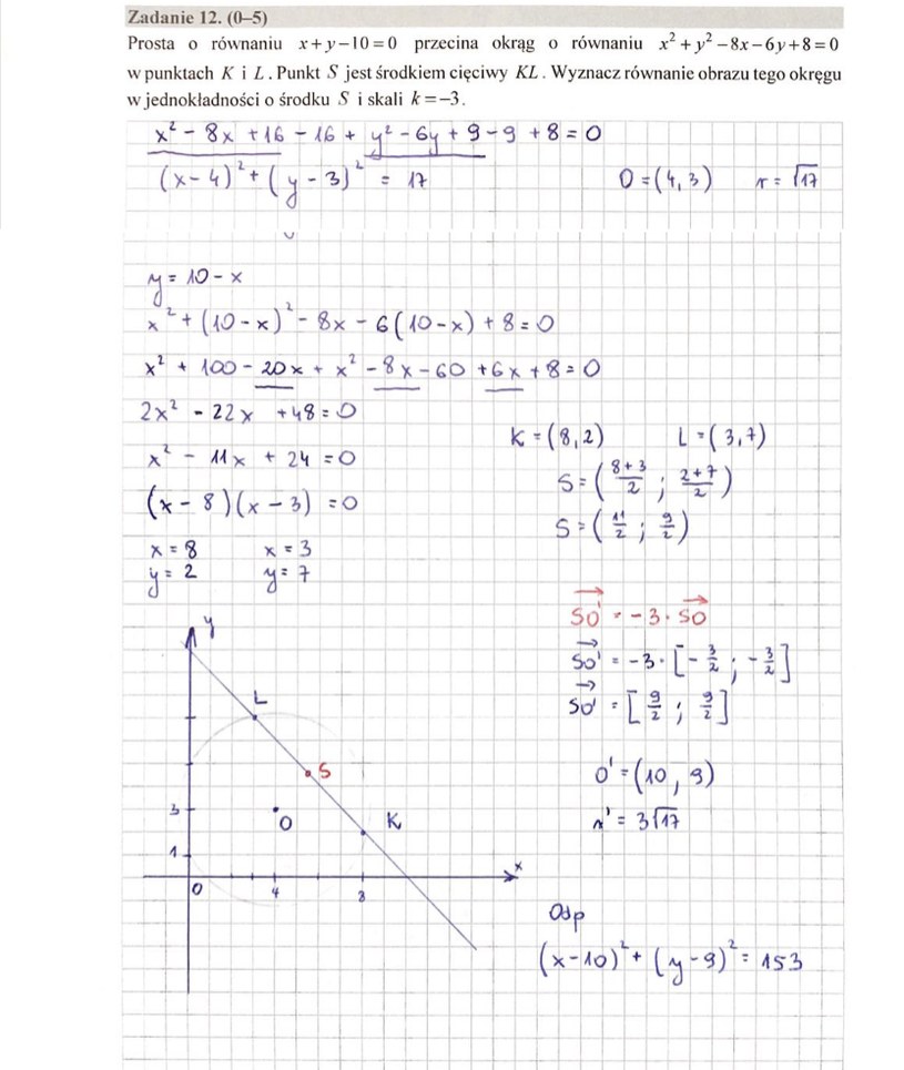 MATURA 2020. Matematyka poziom rozszerzony. Arkusz CKE i odpowiedzi. Strona 10 /INTERIA.PL