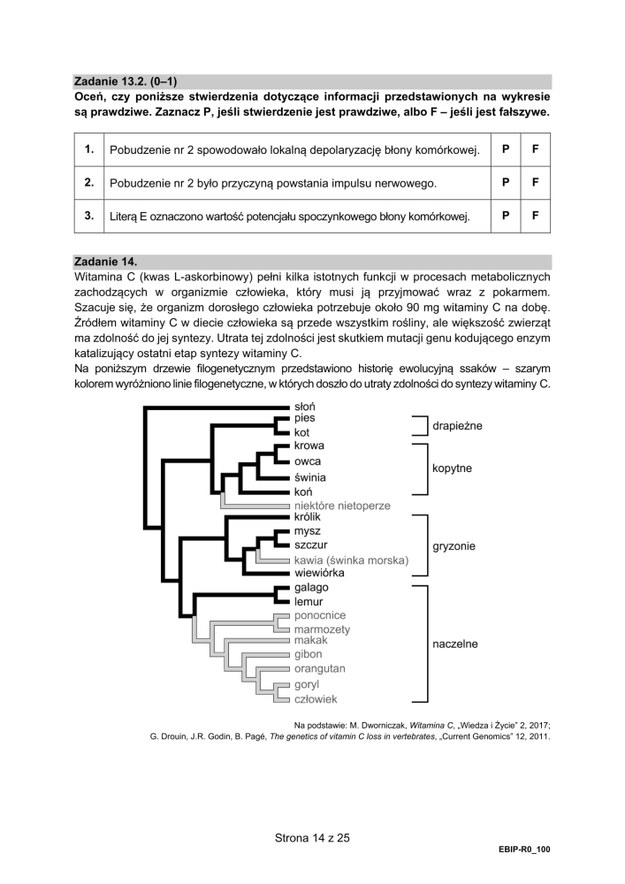 Matura 2021: Biologia, poziom rozszerzony - arkusz zadań /CKE /