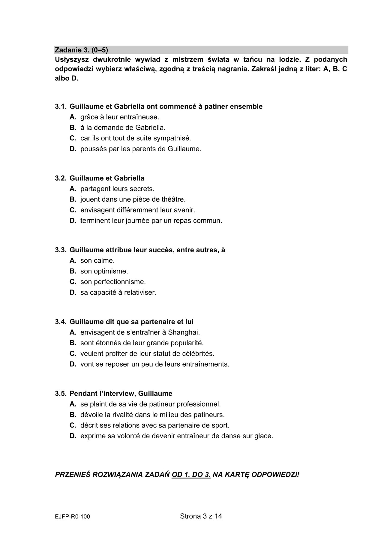 Matura 2021 Biologia I Jezyk Francuski Poziom Rozszerzony Arkusze Rmf 24