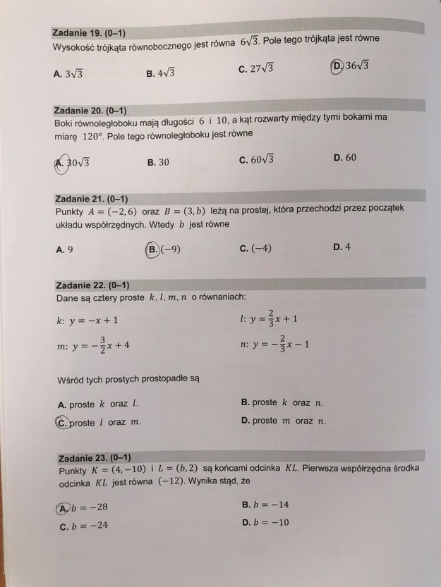 Matura 2022, matematyka poziom podstawowy – propozycja rozwiązań /CKE /