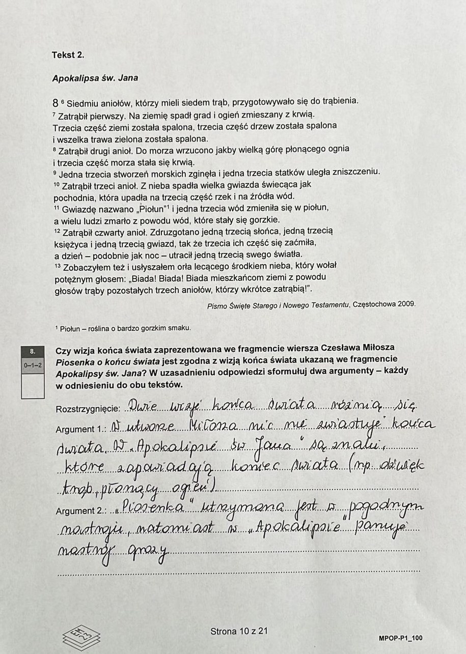 Matura 2023. Język polski - odpowiedzi /RMF FM