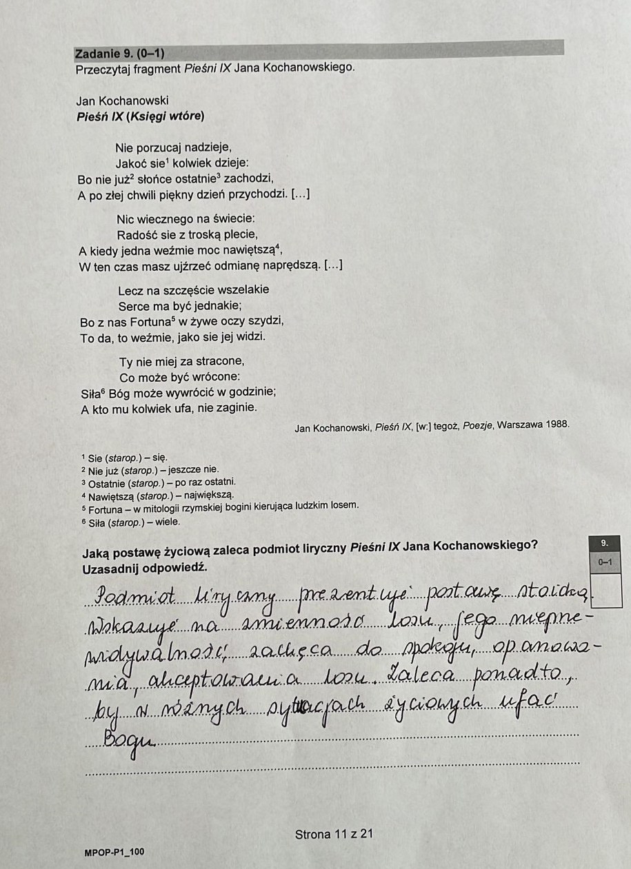 Matura 2023. Język polski - odpowiedzi /RMF FM