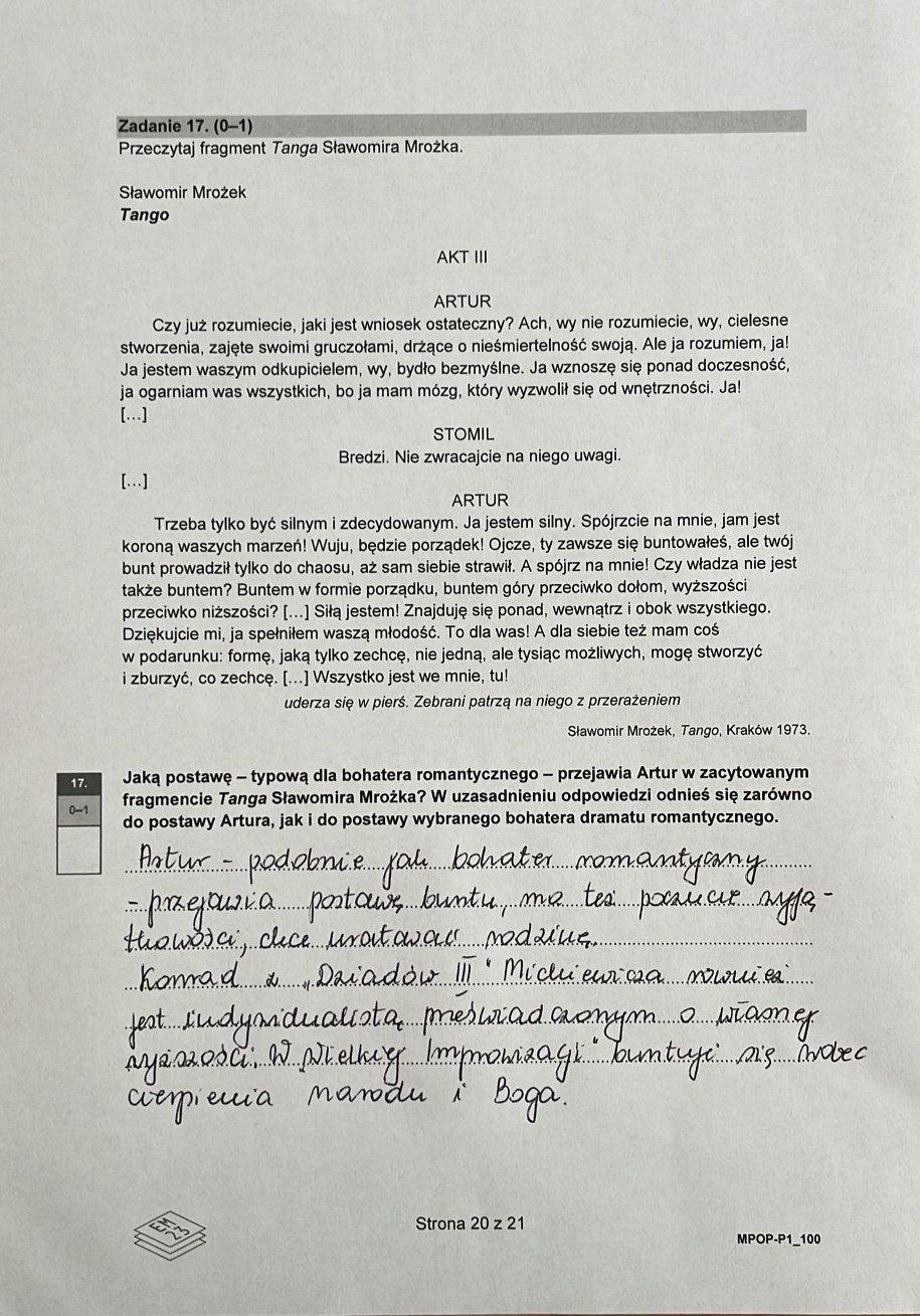 Matura 2023. Język polski - odpowiedzi /RMF FM