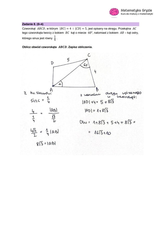 Matura 2023: Matematyka na poziomie rozszerzonym /MATEMATYKA GRYZIE