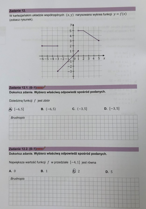 Matura 2023 z matematyki. Arkusz CKE, propozycja rozwiązań /RMF FM