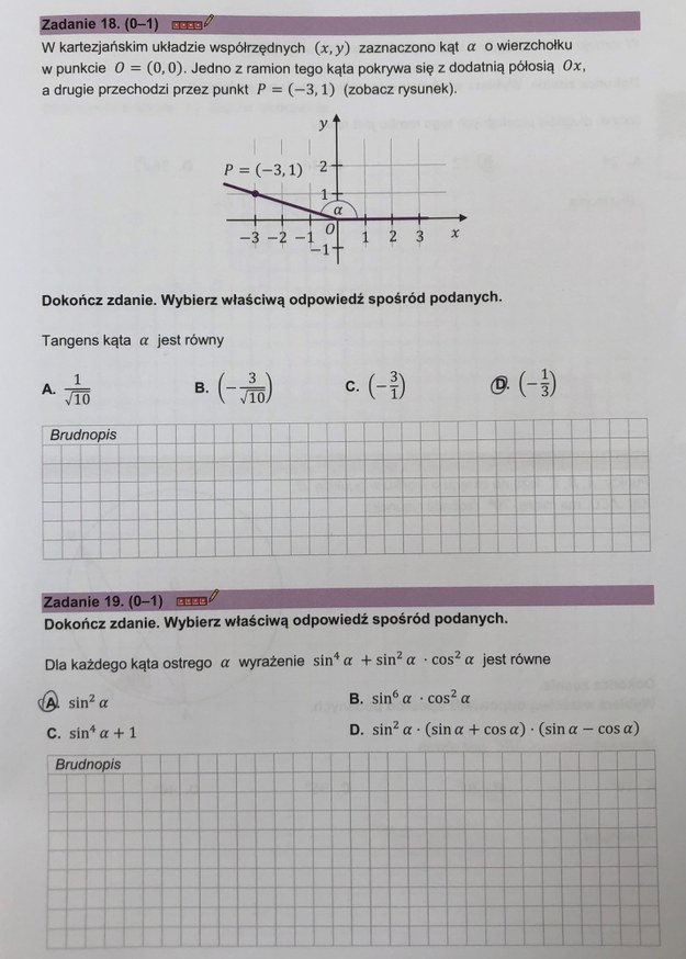 Matura 2023 z matematyki. Arkusz CKE, propozycja rozwiązań /RMF FM