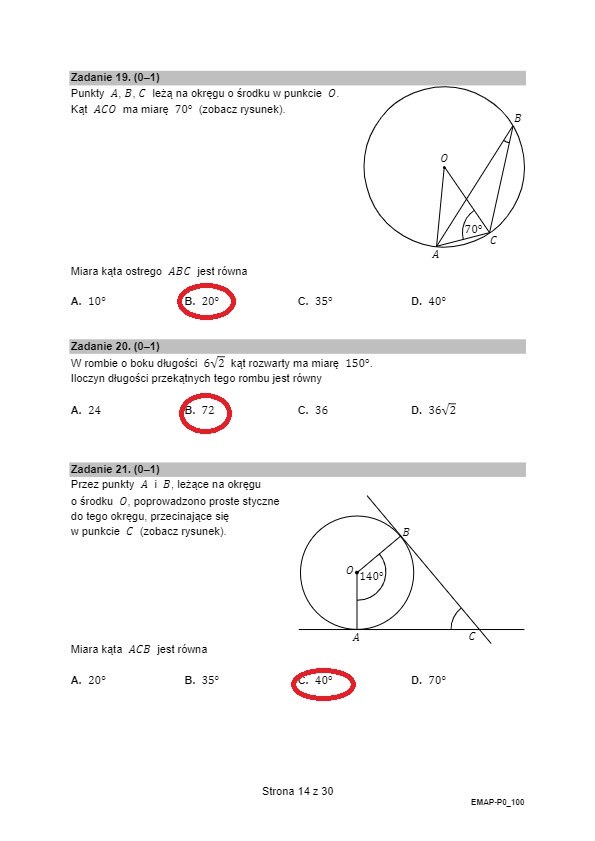 Matura 2023 z matematyki, Formuła 2015. Arkusz CKE, propozycja rozwiązań /RMF FM