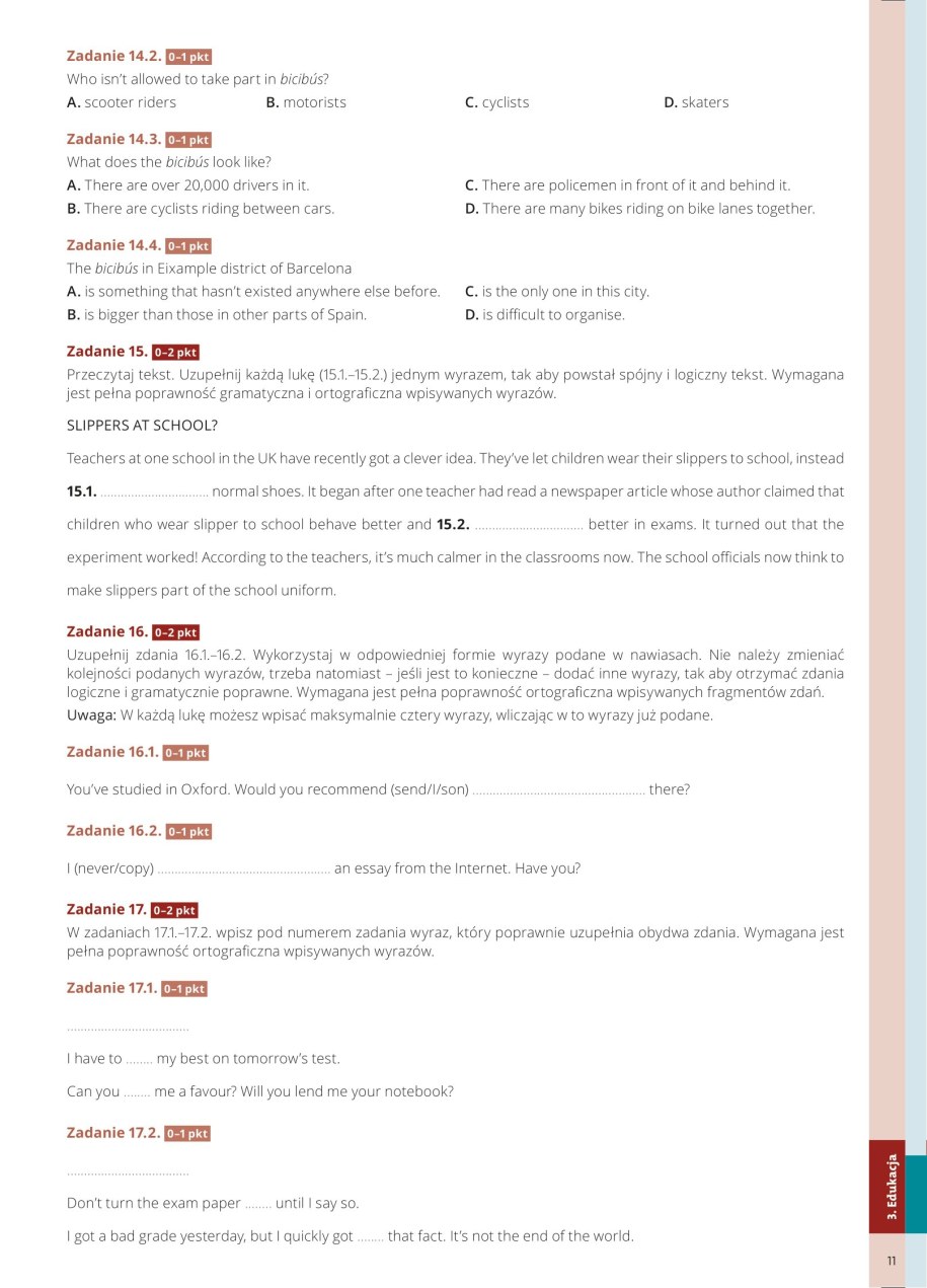 Matura 2024: Język angielski, przykładowe zadania i odpowiedzi /Materiały prasowe