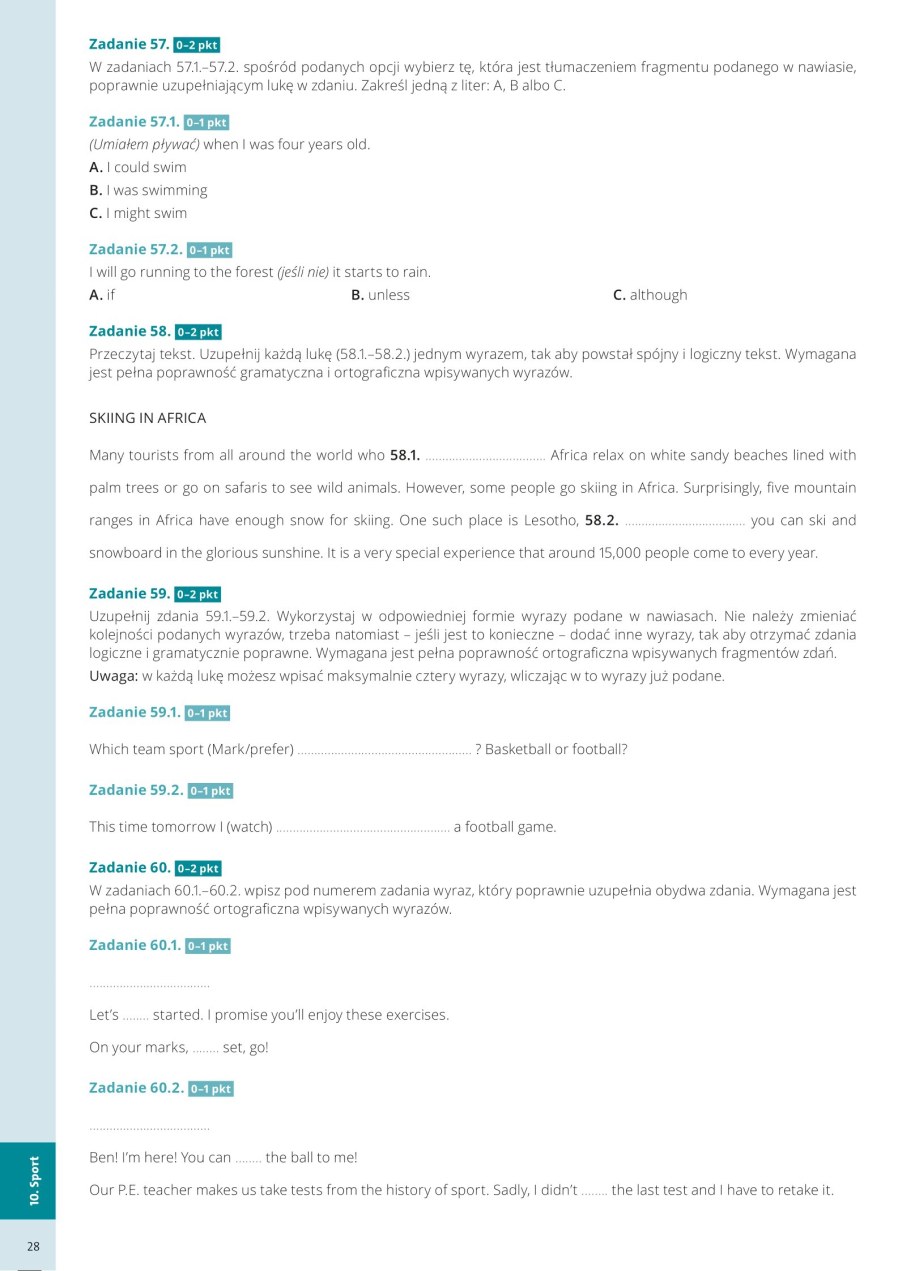 Matura 2024: Język angielski, przykładowe zadania i odpowiedzi /Materiały prasowe