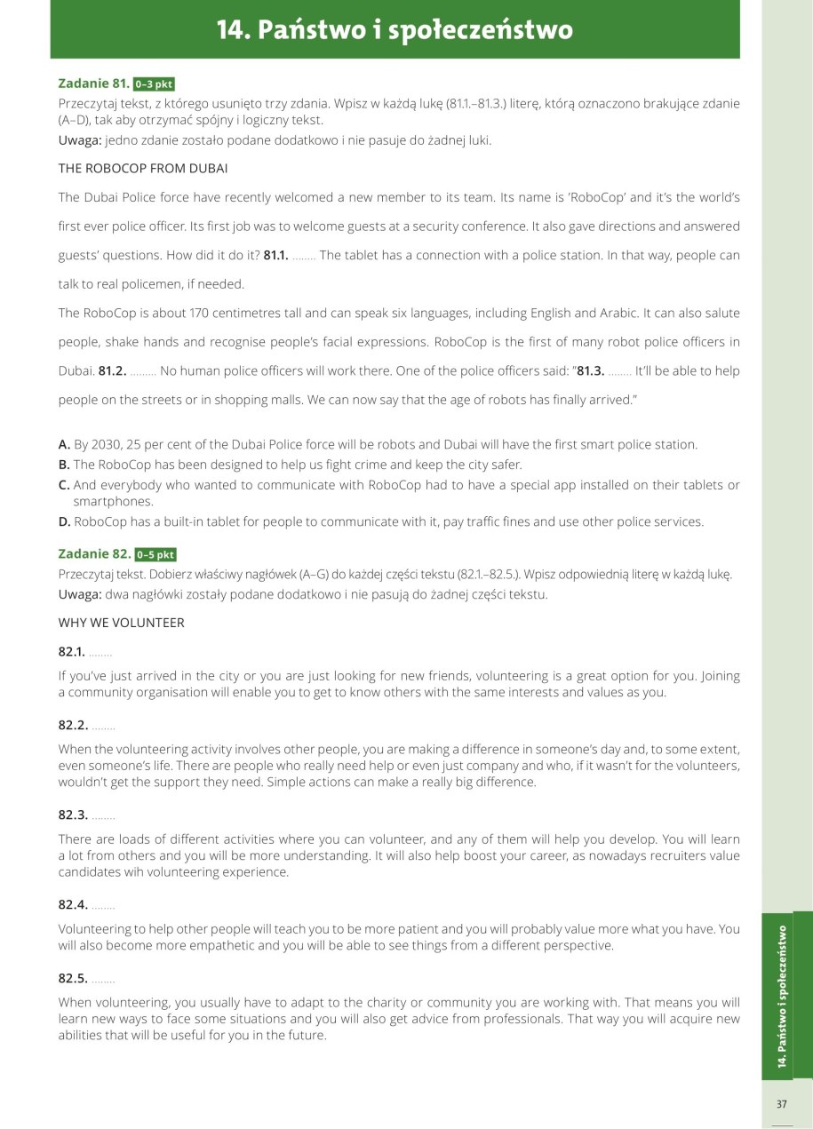 Matura 2024: Język angielski, przykładowe zadania i odpowiedzi /Materiały prasowe