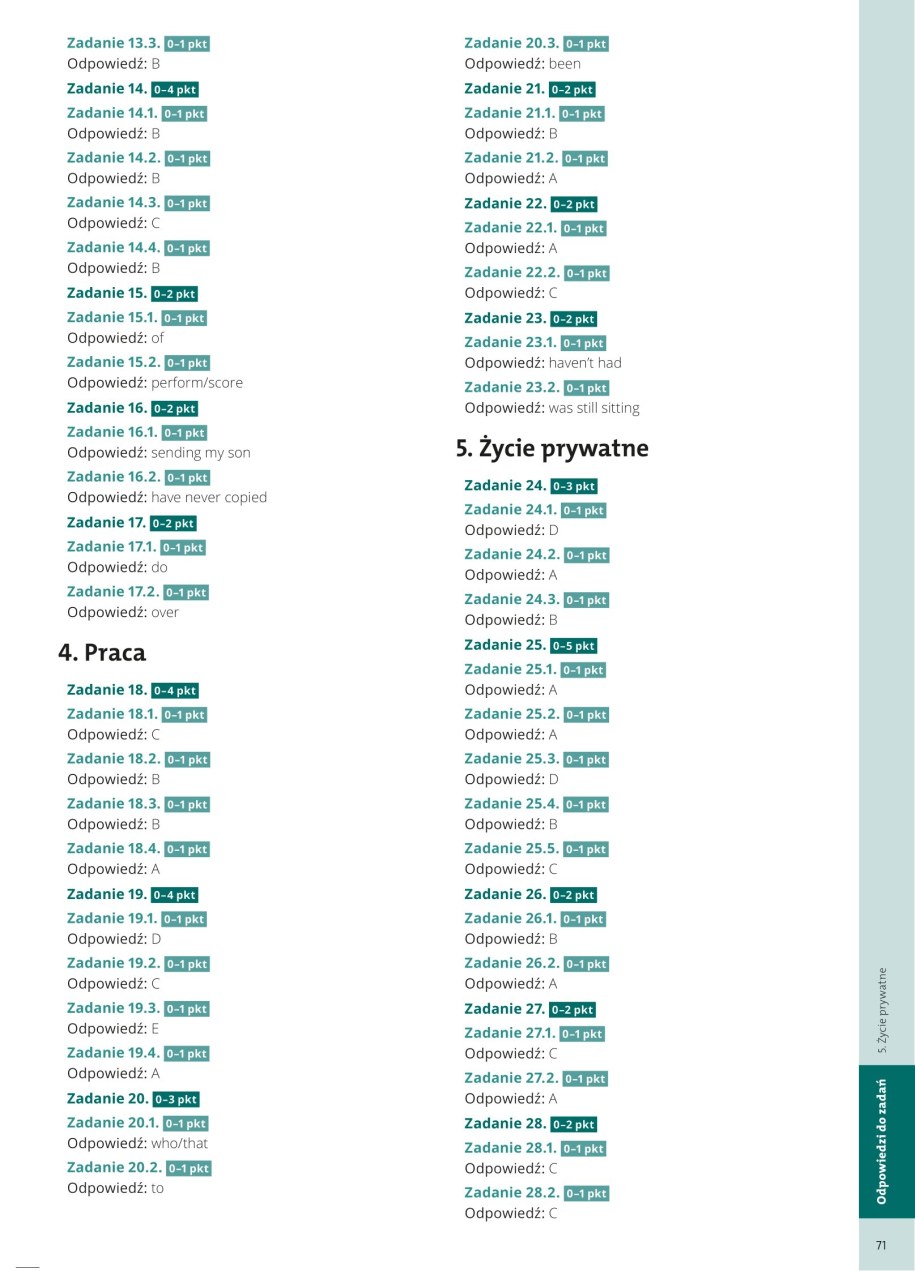 Matura 2024: Język angielski, przykładowe zadania i odpowiedzi /Materiały prasowe