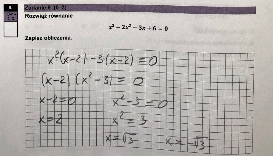 Matura 2024. Matematyka, nowa formuła, poziom podstawowy - propozycje rozwiązań /Piotr Bułakowski /RMF FM