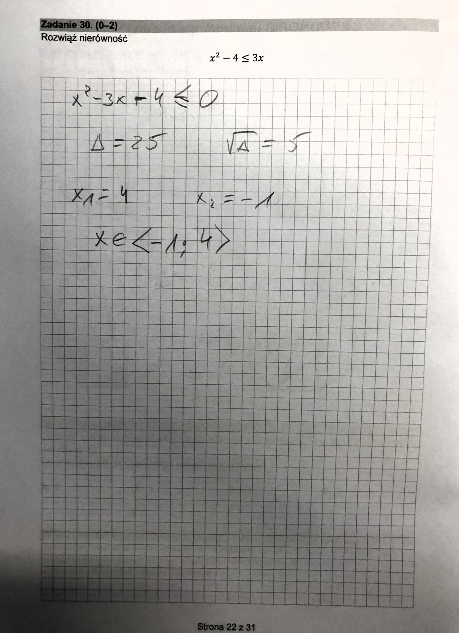 Matura 2024. Matematyka, poziom podstawowy, Formuła 2015 - odpowiedzi /Piotr Bułakowski /RMF FM