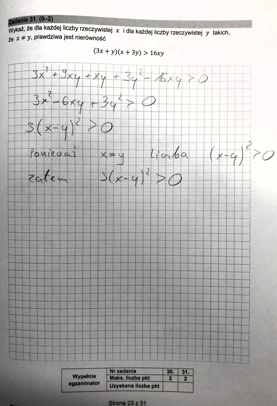 Matura 2024. Matematyka, poziom podstawowy, Formuła 2015 - odpowiedzi /Piotr Bułakowski /RMF FM