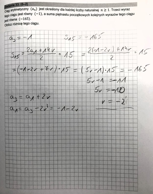 Matura 2024. Matematyka, poziom podstawowy, Formuła 2015 - odpowiedzi /Piotr Bułakowski /RMF FM