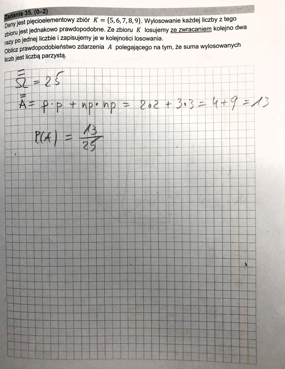 Matura 2024. Matematyka, poziom podstawowy, Formuła 2015 - odpowiedzi /Piotr Bułakowski /RMF FM