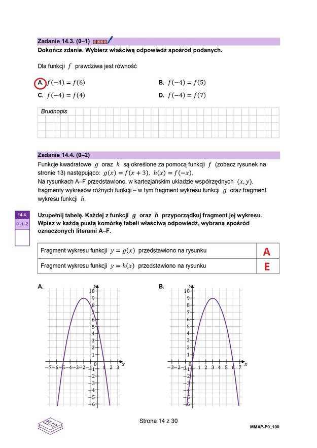 Matura 2024, matematyka, poziom podstawowy - propozycja odpowiedzi